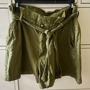 Anthropologie Amadi Rhys Textured Paperbag Shorts